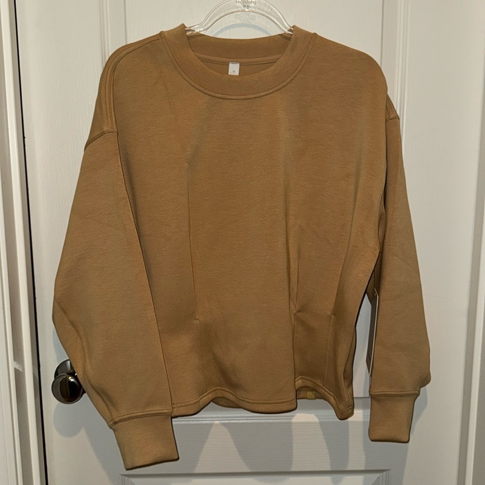 lululemon athletica Tan Crew Neck Sweater